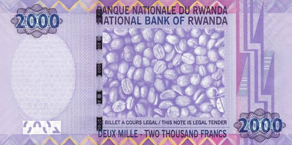 2000 Francs from Rwanda