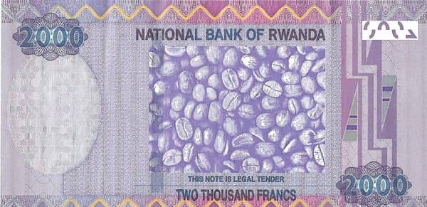 2000 Francs from Rwanda