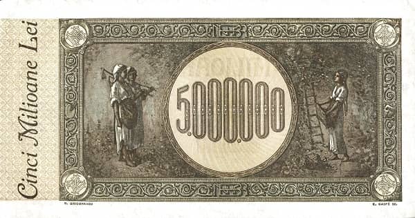 5000000 Lei from Romania