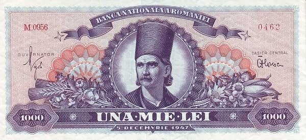 1000 Lei from Romania
