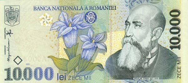 10000 Lei from Romania