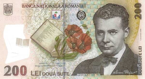 200 Lei from Romania