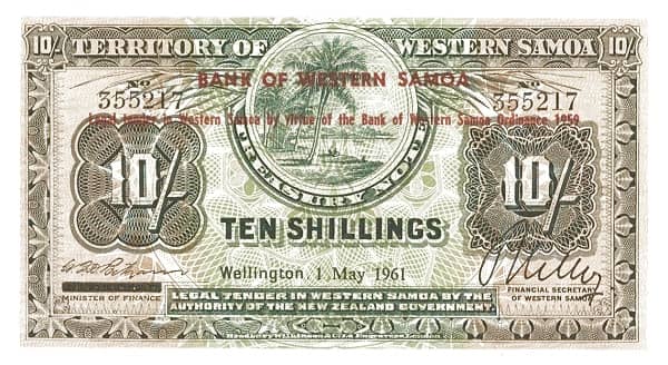 10 Shillings from Samoa