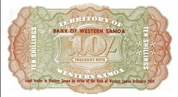 10 Shillings from Samoa