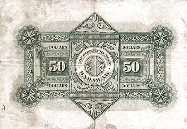50 Dollars Charles Brooke from Sarawak