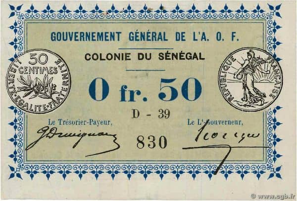 0.50 Francs from Senegal