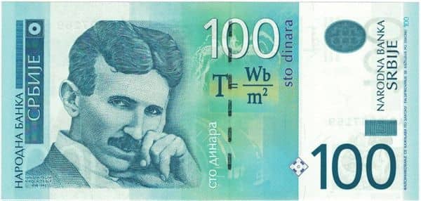 100 Dinara from Serbia