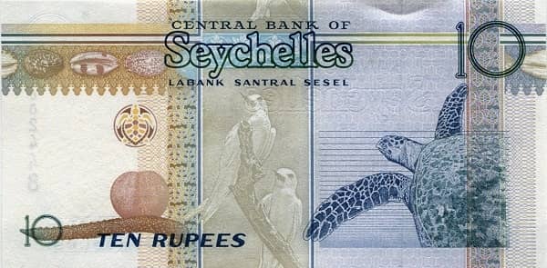 10 Rupees from Seychelles