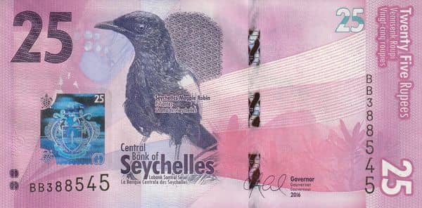25 Rupees from Seychelles