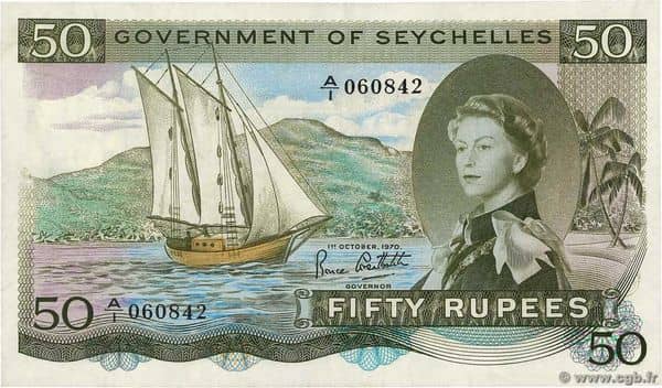 50 Rupees from Seychelles