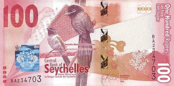 100 Rupees from Seychelles