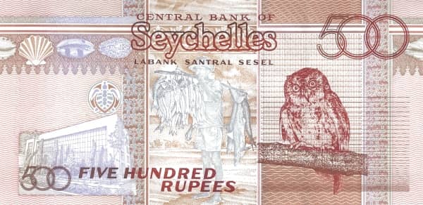 500 Rupees from Seychelles