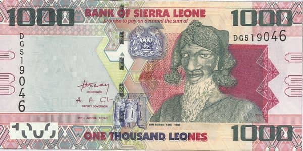 1000 Leones from Sierra Leone