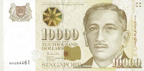 10000 Dollars from Singapore