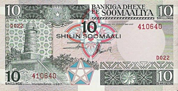 10 Shilin from Somalia
