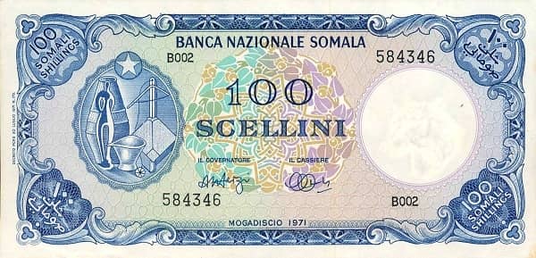 100 Scellini from Somalia