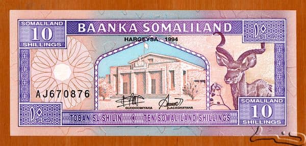 10 Shillings from Somaliland