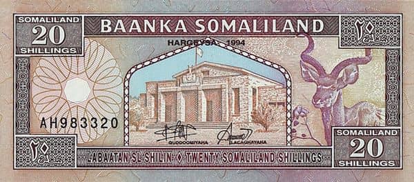 20 Shillings from Somaliland