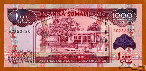 1000 Shillings from Somaliland