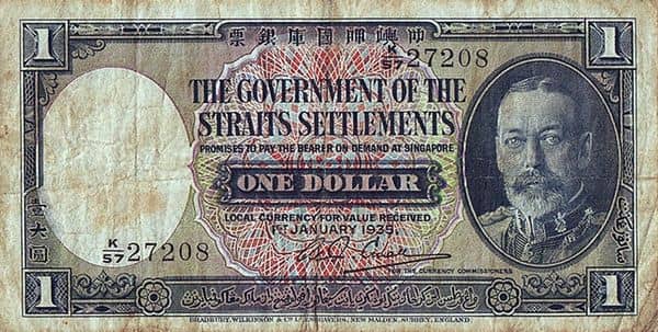 1 Dollar George V from Straits Settlements