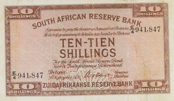 10 Shillings from South Africa