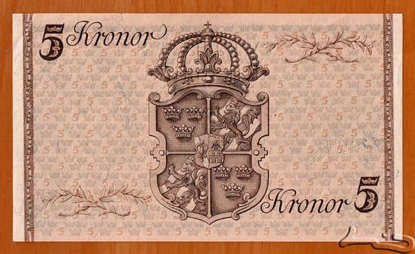 5 Kronor King Gustaf V's Birthday from Sweden