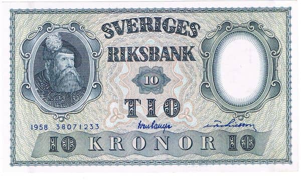 10 Kronor from Sweden