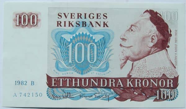 100 Kronor from Sweden
