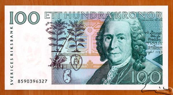 100 Kronor from Sweden