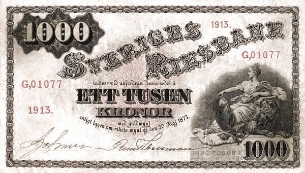 1000 Kronor from Sweden