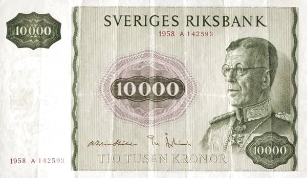 10000 Kronor from Sweden