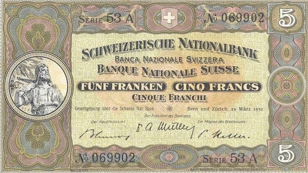 5 Francs from Switzerland
