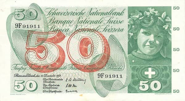 50 Francs from Switzerland