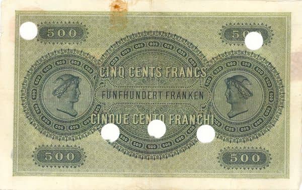 500 Francs from Switzerland