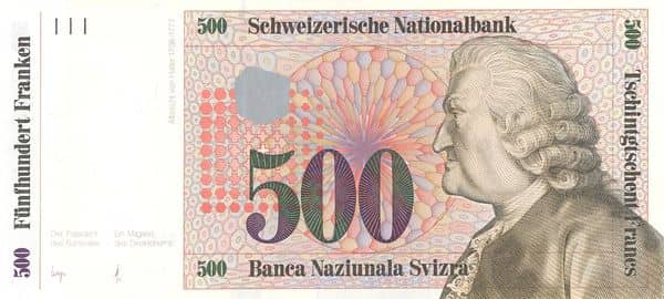 500 Francs from Switzerland