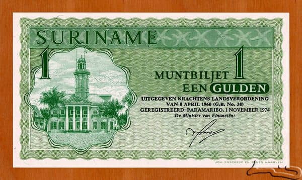 1 Gulden from Suriname
