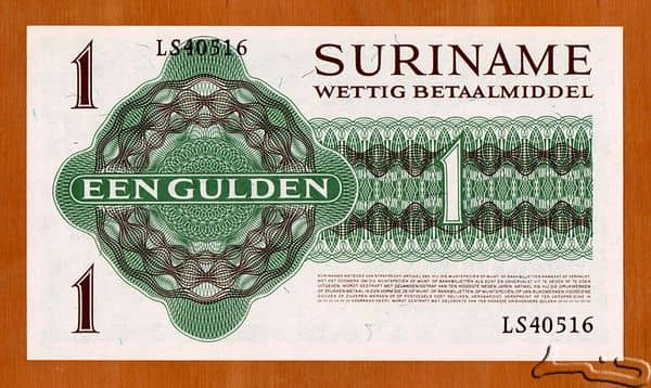 1 Gulden from Suriname