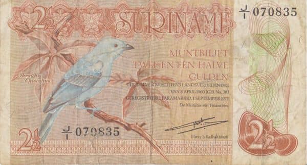 2½ Gulden from Suriname