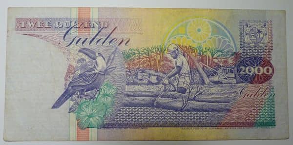 2000 Gulden from Suriname
