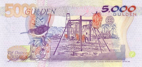 5000 Gulden from Suriname