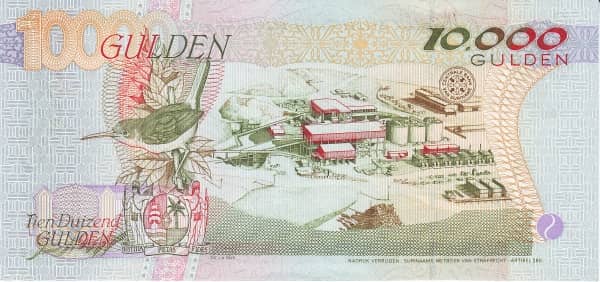 10000 Gulden from Suriname