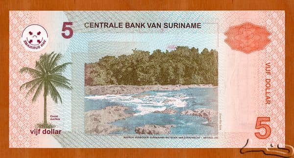 5 Dollar from Suriname