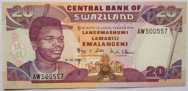 20 Emalangeni from Eswatini