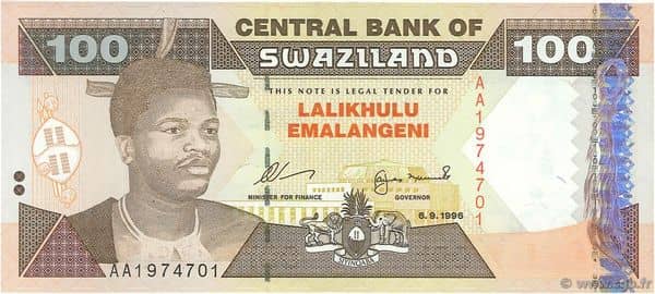 100 Emalangeni from Eswatini