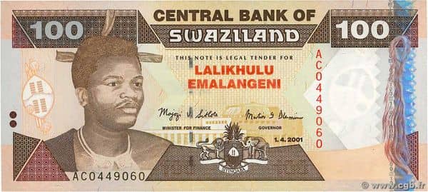 100 Emalangeni from Eswatini