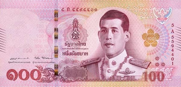 100 Baht from Thailand