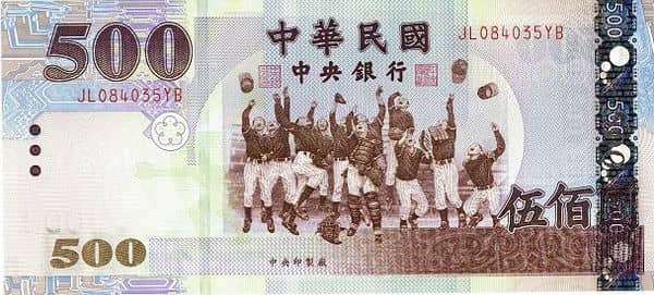 500 Yuan from Taiwan