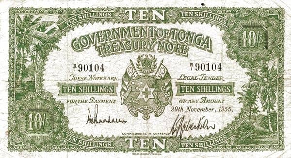 10 shillings from Tonga