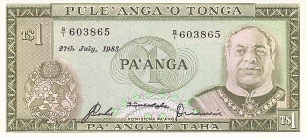 1 Pa'anga - Taufa'ahua from Tonga