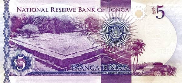 5 Pa'anga from Tonga
